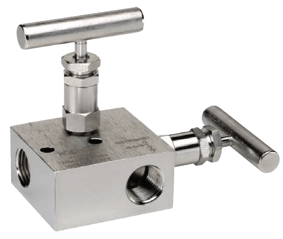 Noshok 2-Valve Static Pressure Manifold Valve, 2603/2703/2604/2704 Series